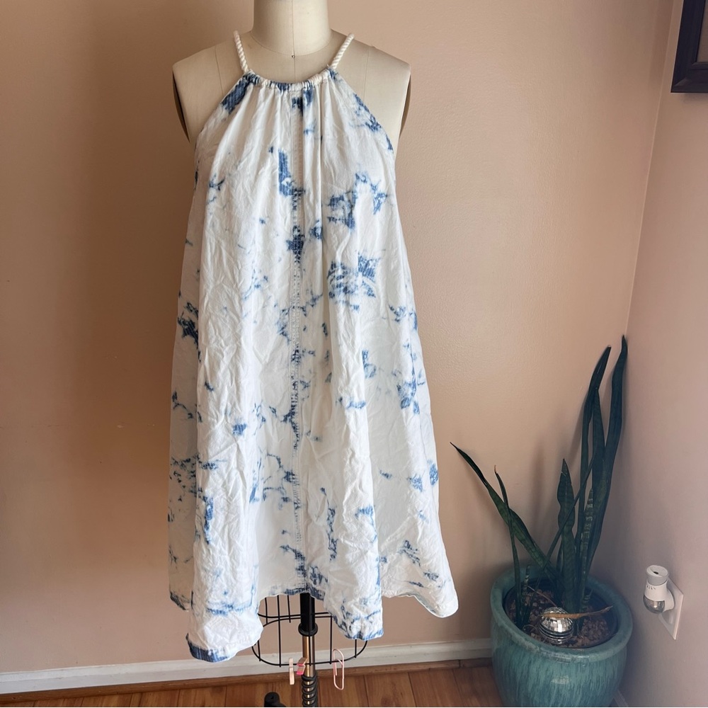 RARE Holding Horses Pinstripe Reserve Dye Swing Dress